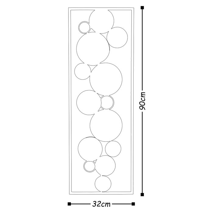 Wallity Space Accesorio Decorativo de Pared de Metal Multicolor Wallity Space Accesorio Decorativo de Pared de Metal Multicolor